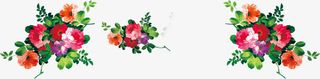 多色彩花装饰花免抠