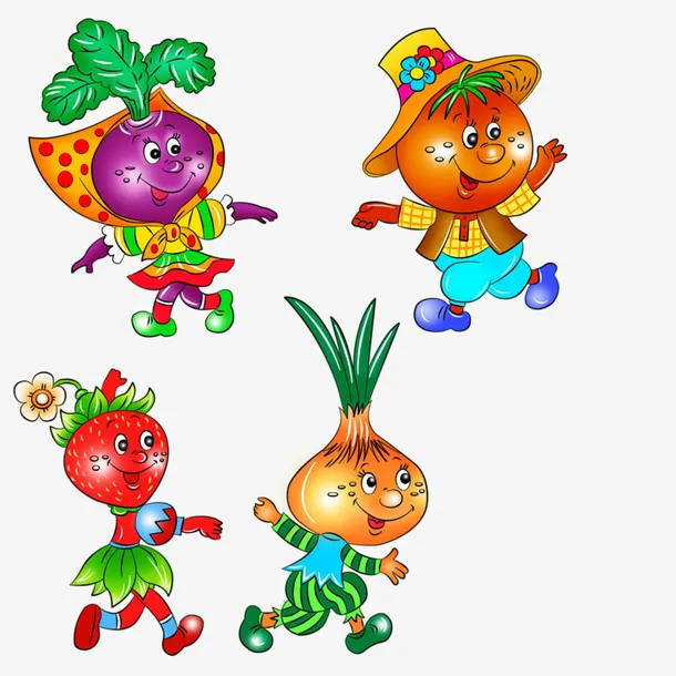 卡通蔬菜小人免抠