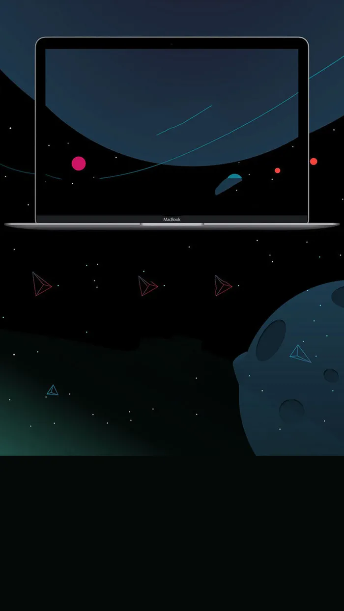 科技感商务年终总结H5背景素材高清