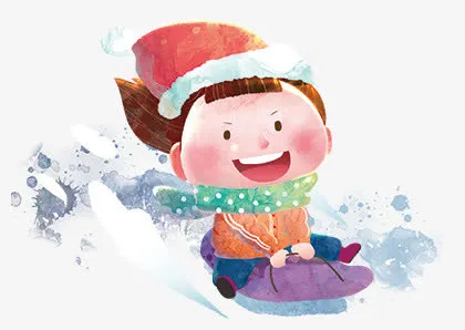 卡通雪人免抠
