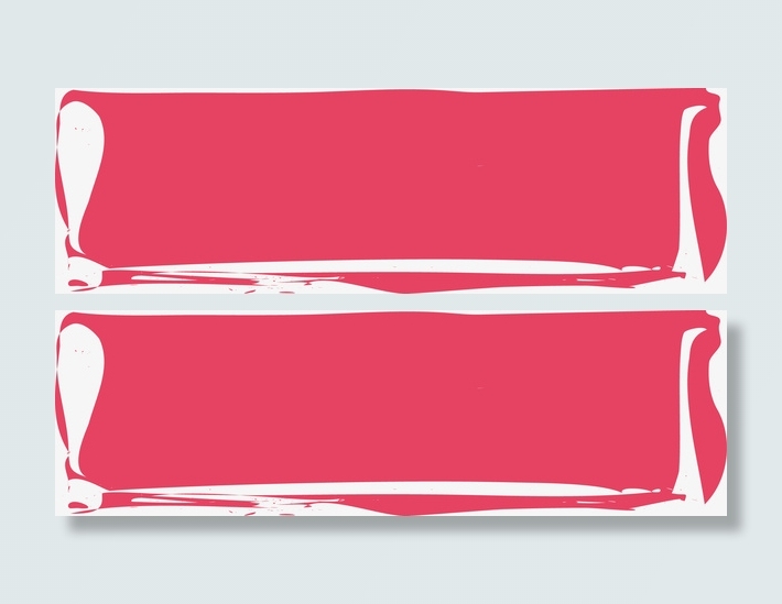 红色动感荧光笔刷素材图免抠