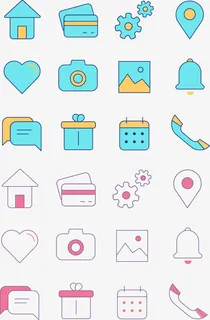 矢量手绘扁平图标免抠 矢量手绘扁平图标免抠