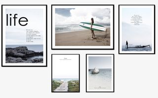 方形创意简约画作免抠