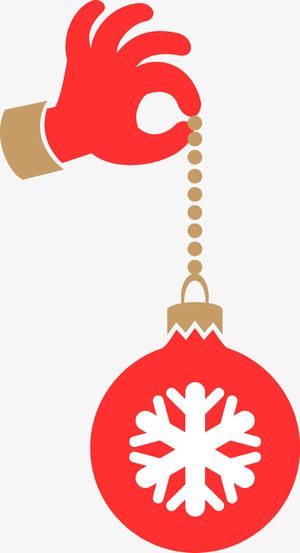 圣诞节吊饰装饰矢量素材免抠