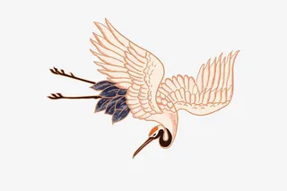 中国风仙鹤-4免抠