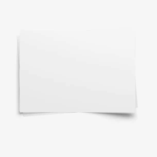 白色纸张免抠
