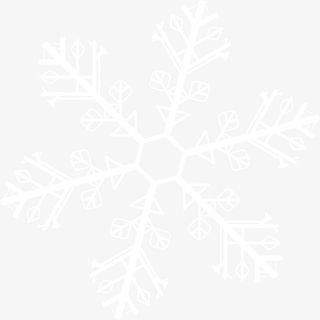 白色冬日美丽雪花免抠