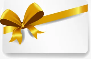 圣诞节白色方形贺卡免抠