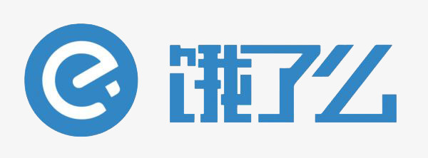 蓝色饿么了手机外卖图标免抠