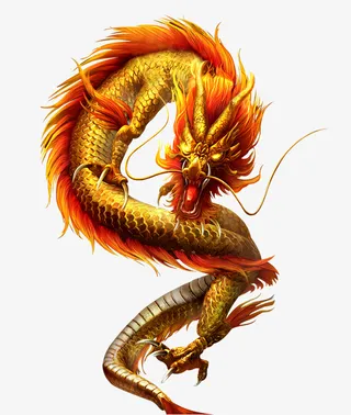 精美华丽的金龙免抠素材免抠