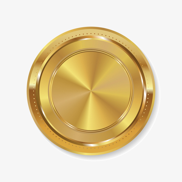 金色闪耀奖牌免抠
