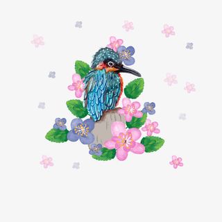 矢量春天的鸟免抠