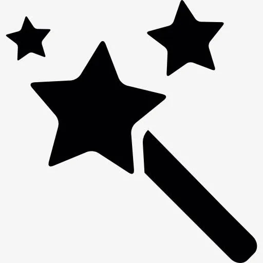 魔术贴星星图标免抠