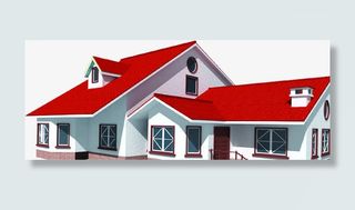 春天自然建筑房屋免抠