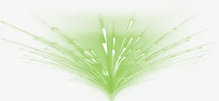 绿色节日舞台效果设计免抠