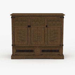 灰棕色典雅中式柜子免抠