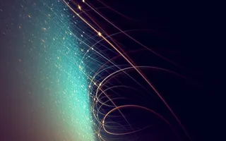 星光光效线条绿色背景