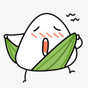 卡通漫画绿色粽子免抠