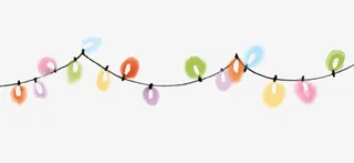 活动彩色小灯矢量图免抠