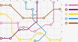 卡通城市地铁线路装饰免抠