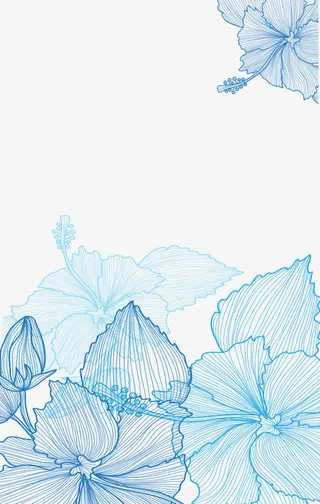 抽象线条花瓣免抠