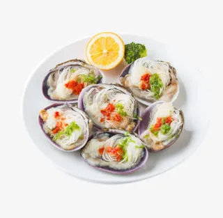 獐子岛蒜蓉粉丝蛤免抠