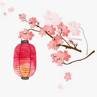 樱花灯笼免抠