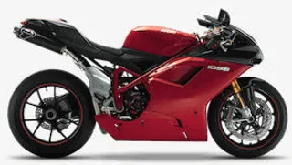 红色炫酷摩托车主页免抠