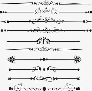 时尚简约欧美纹理免抠