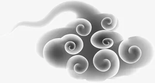 中国风古典祥云边框免抠