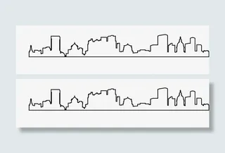 城市建筑轮廓免抠