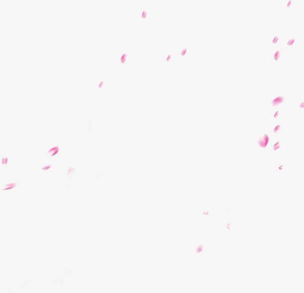花瓣粉色漂浮免抠