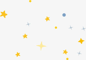 星星 彩色星空免抠