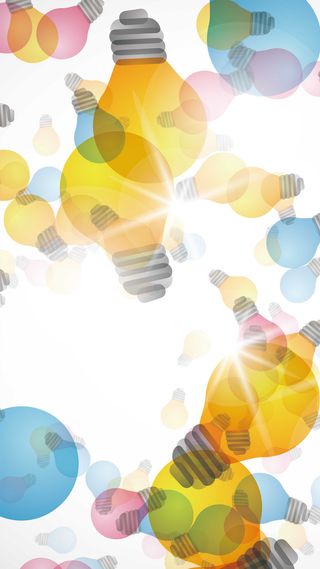 彩色灯泡H5背景高清