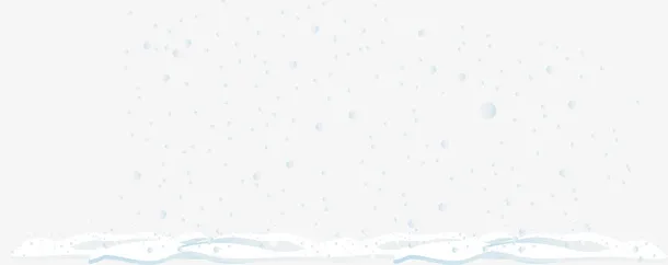 冬季漂浮蓝色雪子免抠