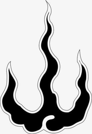 黑色云朵图案免抠