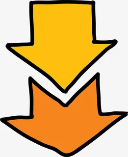 头朝下的箭头免抠