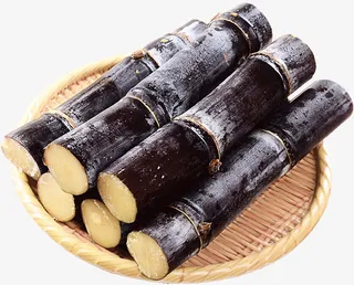 一筐新鲜的甘蔗免抠