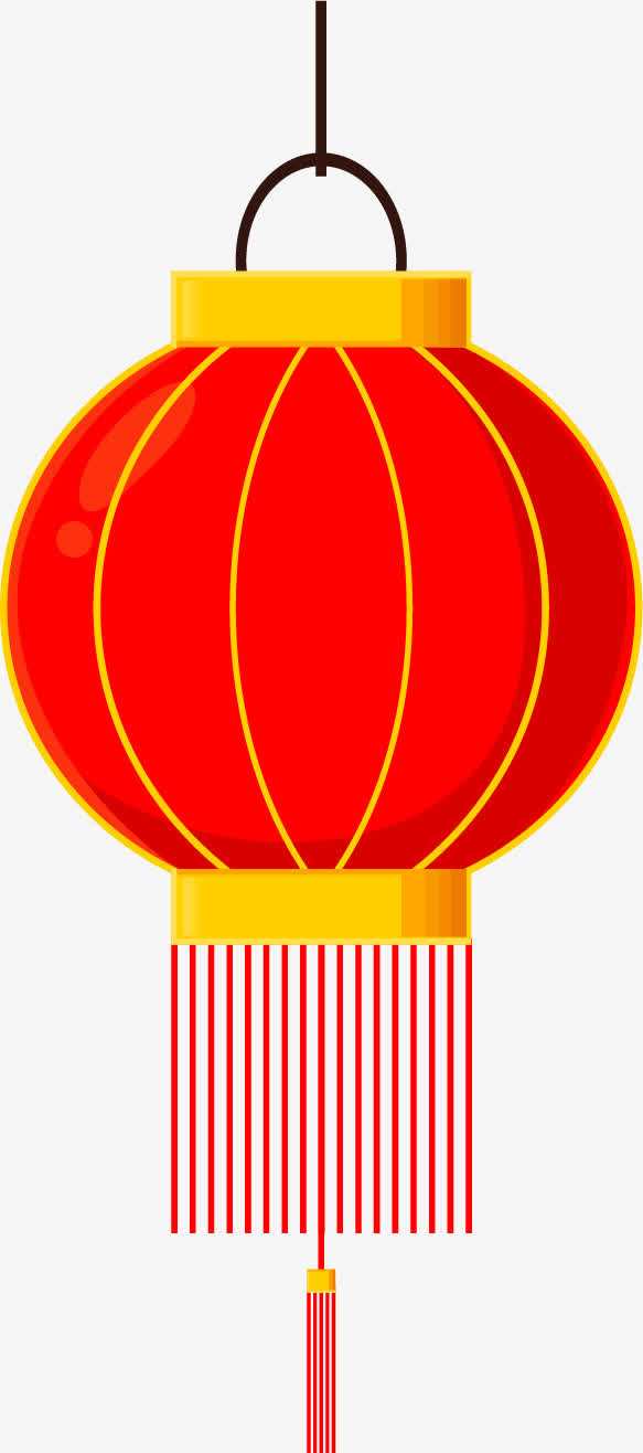 矢量手绘红灯笼免抠