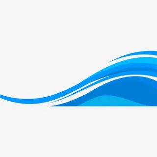 渐变蓝线条装饰免抠