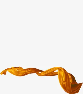 金色飘带新年年会素材免抠