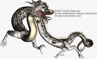 霸气龙形图案免抠