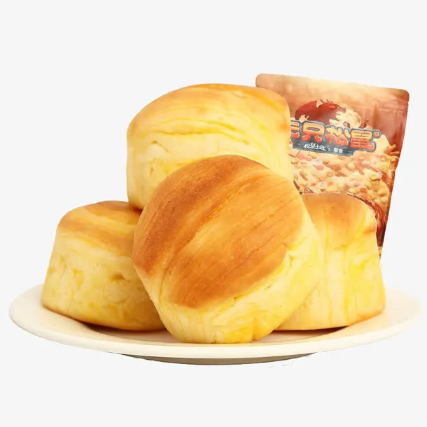 三只松鼠小面包免抠