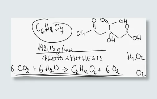 手绘化学方程式免抠
