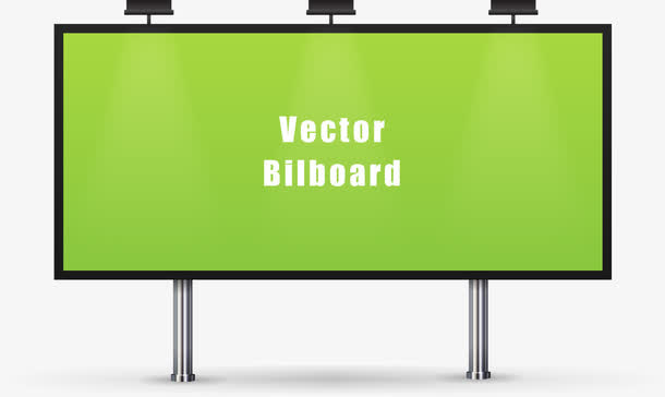 矢量广告牌元素免抠
