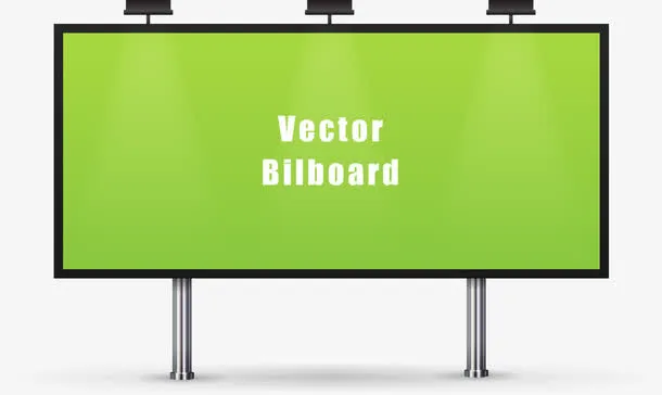 矢量广告牌元素免抠