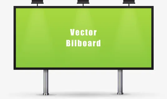 矢量广告牌元素免抠