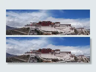 布达拉宫背景高清