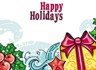 卡通礼物盒圣诞海报背景素材高清