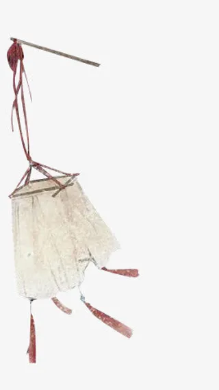 带纱布的手提灯笼png素材免抠